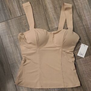 Women’s Bustier Tank Top in Beige
